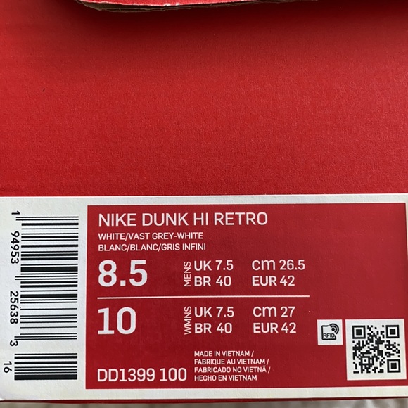 NIKE DUNKS Vast Grey - Picture 4 of 4